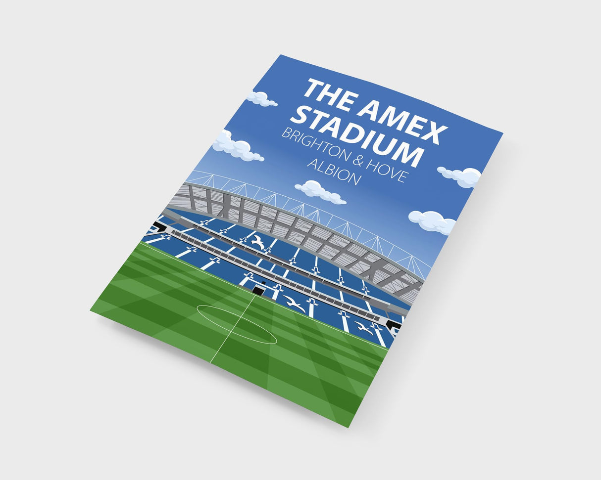Amex Stadium Poster, Brighton & Hove Albion FC Wall Art, Framed or Print Only