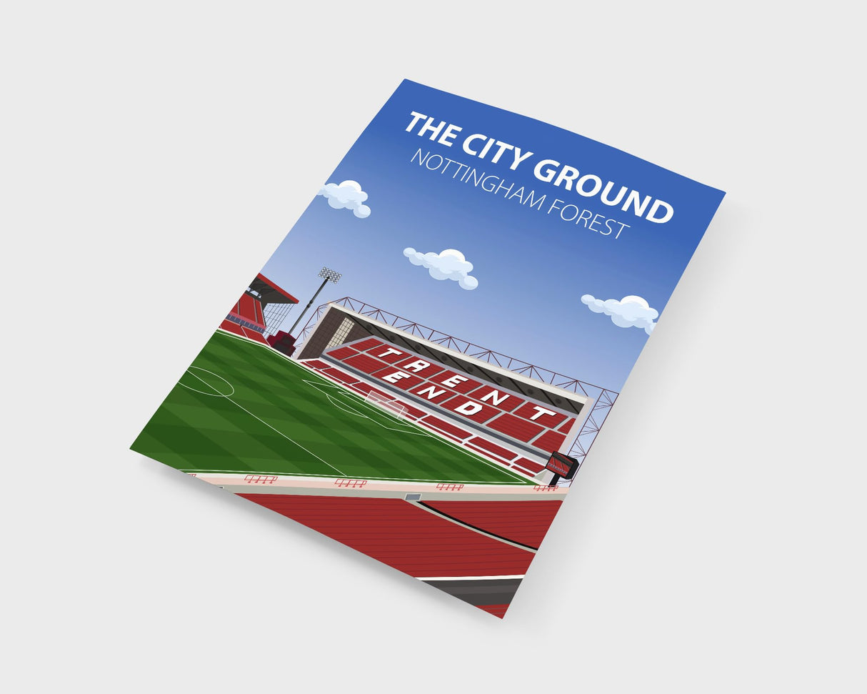 City Ground Stadium Poster, Nottingham Forest FC Wall Art, Framed or Print Only