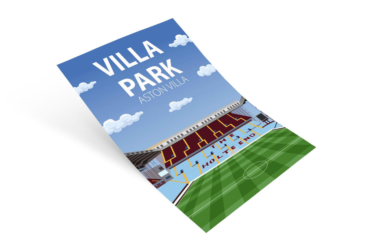 Villa Park Stadium Poster, Aston Villa FC Wall Art, Framed or Print Only