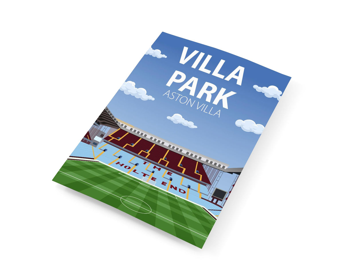 Villa Park Stadium Poster, Aston Villa FC Wall Art, Framed or Print Only