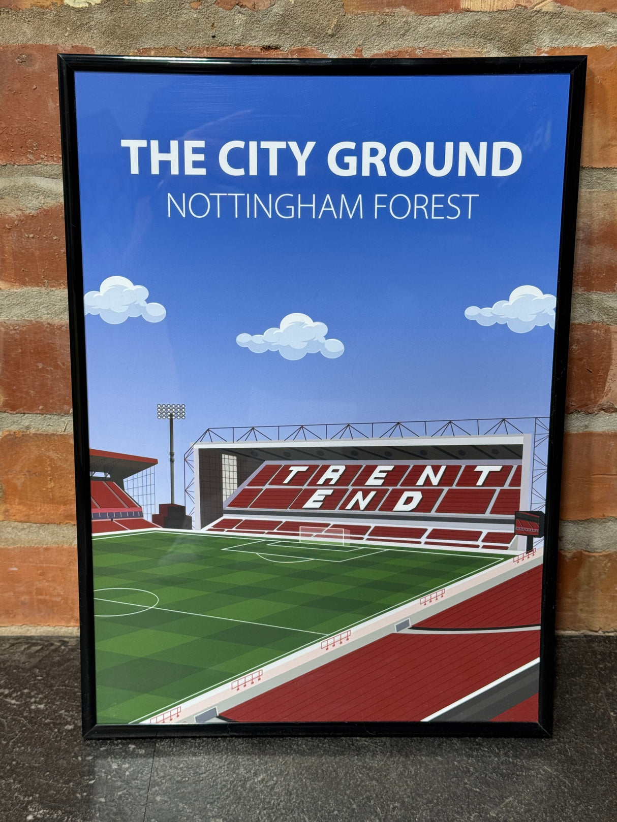 City Ground Stadium Poster, Nottingham Forest FC Wall Art, Framed or Print Only
