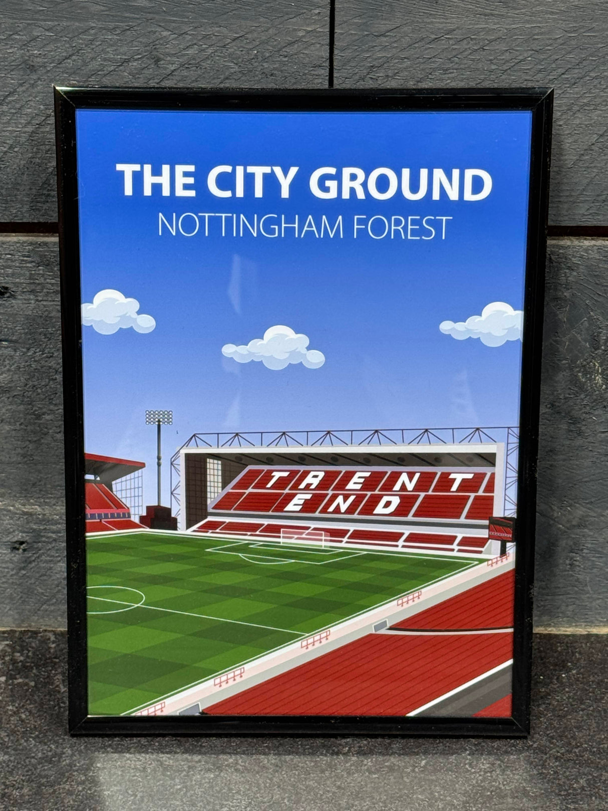 City Ground Stadium Poster, Nottingham Forest FC Wall Art, Framed or Print Only