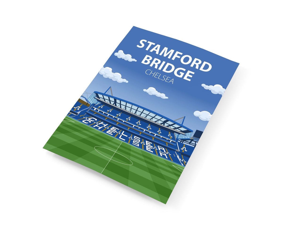 Stamford Bridge Stadium Poster, Chelsea FC Wall Art, Framed or Print Only