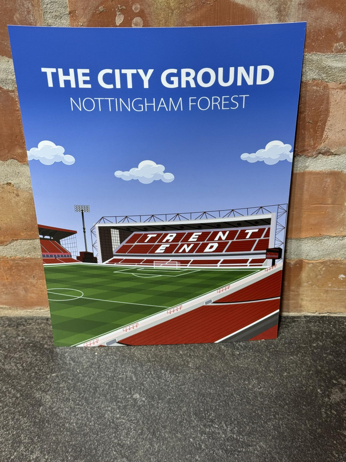 City Ground Stadium Poster, Nottingham Forest FC Wall Art, Framed or Print Only