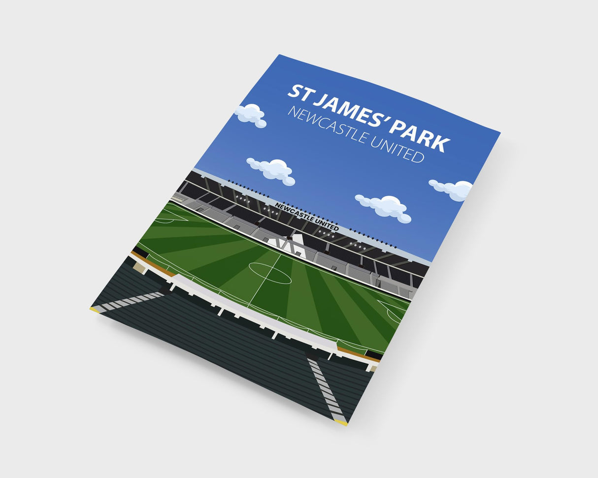 St James' Park Stadium Poster, Newcastle United FC Wall Art, Framed or Print Only