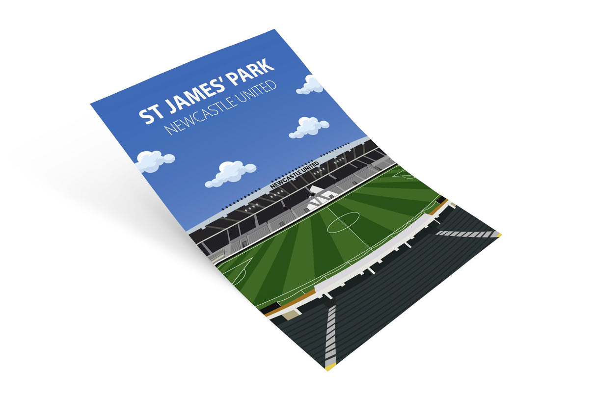 St James' Park Stadium Poster, Newcastle United FC Wall Art, Framed or Print Only