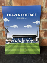Craven Cottage Stadium Poster, Fulham FC Wall Art, Framed or Print Only