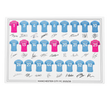 Manchester City FC Signed 2025-26 Signed Team Poster, Autographed By Full Squad, Choose Framed or Print Only