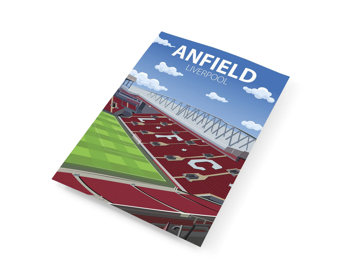 Anfield Stadium Poster, Liverpool FC Wall Art, Framed or Print Only