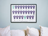 Crystal Palace FC Signed 2024-25 Team Poster Print Autographed By Full Squad, Crystal Palace Gifts