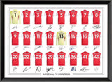 Arsenal FC Signed 2025-26 Signed Team Poster, Autographed By Full Squad, Choose Framed or Print Only