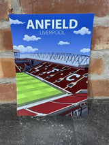 Anfield Stadium Poster, Liverpool FC Wall Art, Framed or Print Only