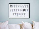 Brighton & Hove Albion FC Signed 2024-25 Team Poster Print Autographed By Full Squad, Brighton & Hove Albion Gifts
