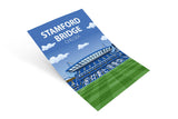 Stamford Bridge Stadium Poster, Chelsea FC Wall Art, Framed or Print Only