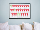 Southampton FC Signed 2024-25 Team Poster Print Autographed By Full Squad, Southampton Gifts